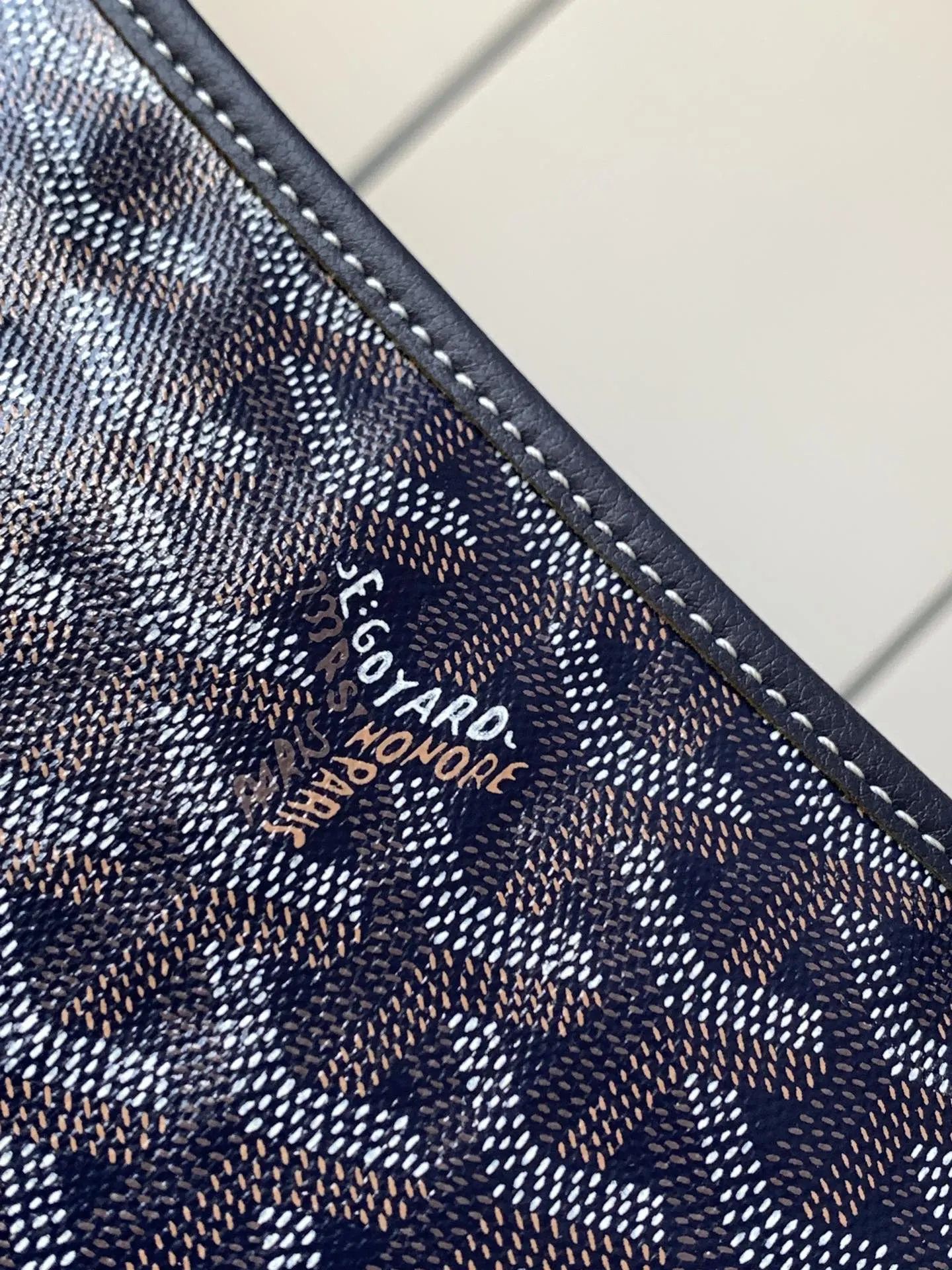 Goyard Hobo 深蓝 腋下包 复古腋下背款
