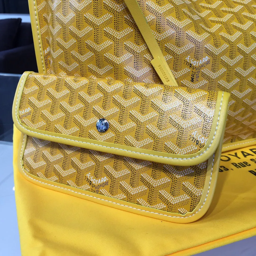 Goyard 戈雅 双面可用 充满法式优雅 订制Y字母涂鸦料 皮轻 旅行袋 大容量旅行款