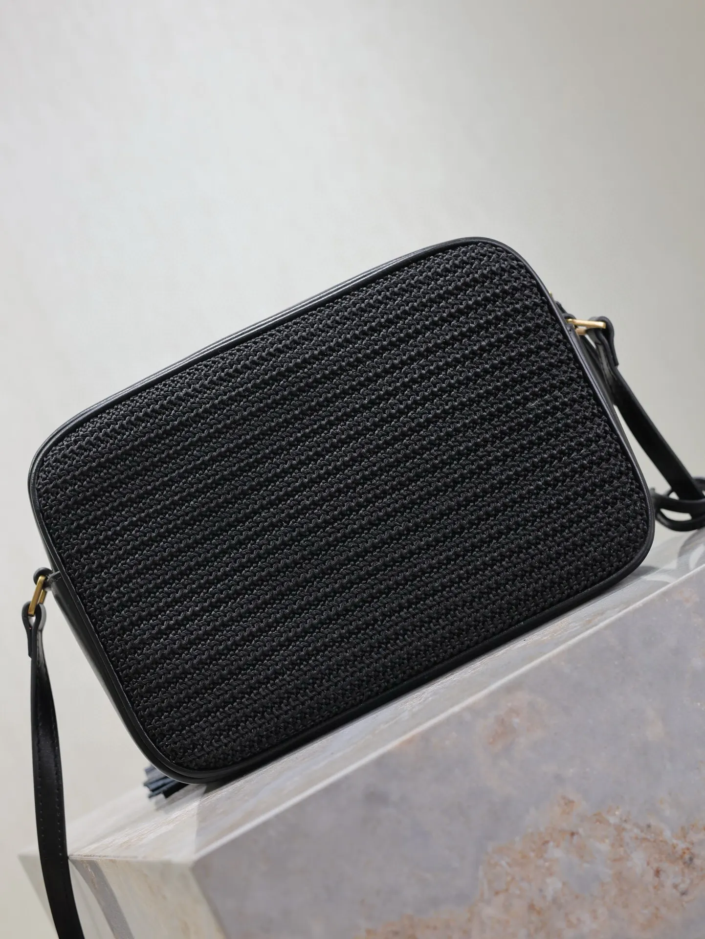 Black Crossbody Bag Lightweight Leather