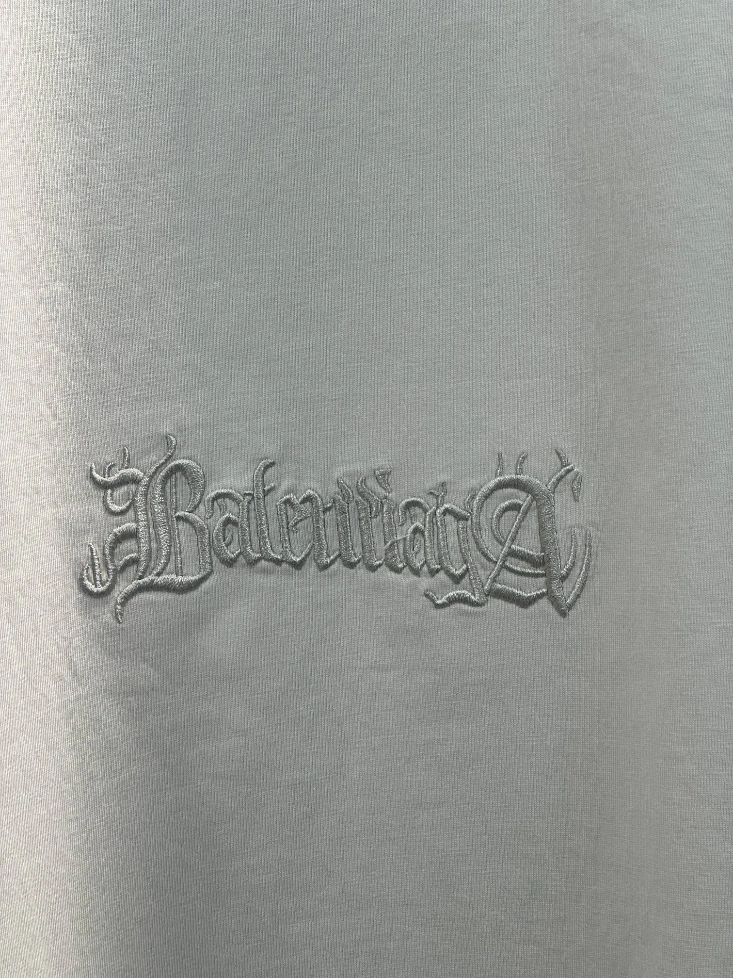 Balenciaga 字母 刺绣 短袖T恤