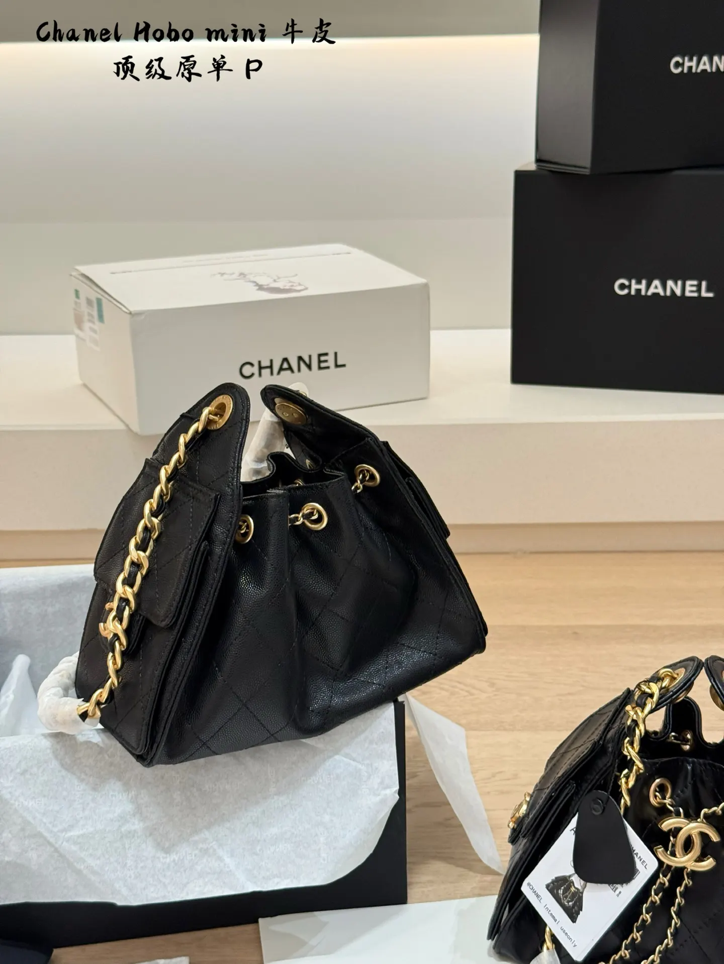 CHANEL Hobo 小牛皮 腋下包 复古腋下背款