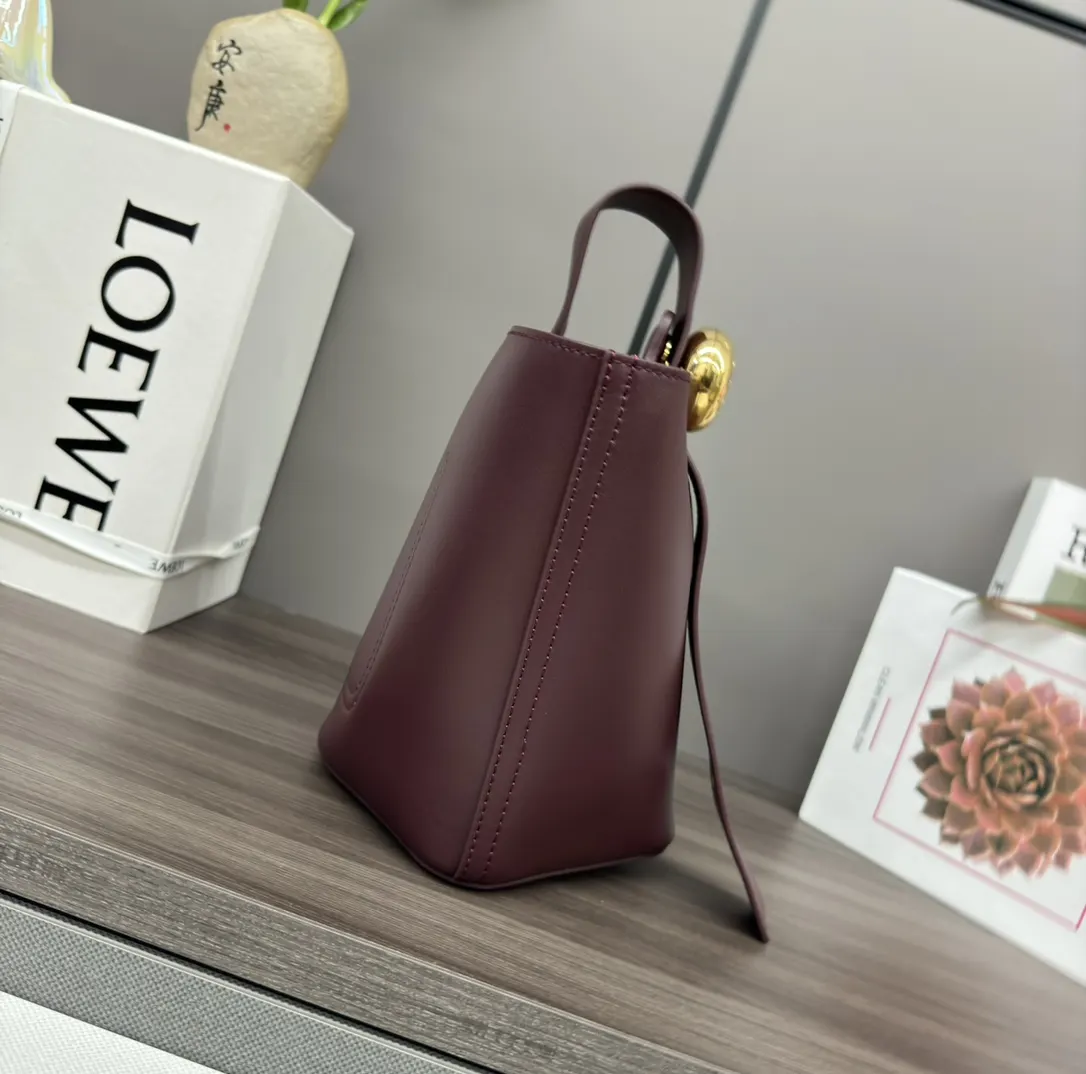 Bucket Bag Casual Leather
