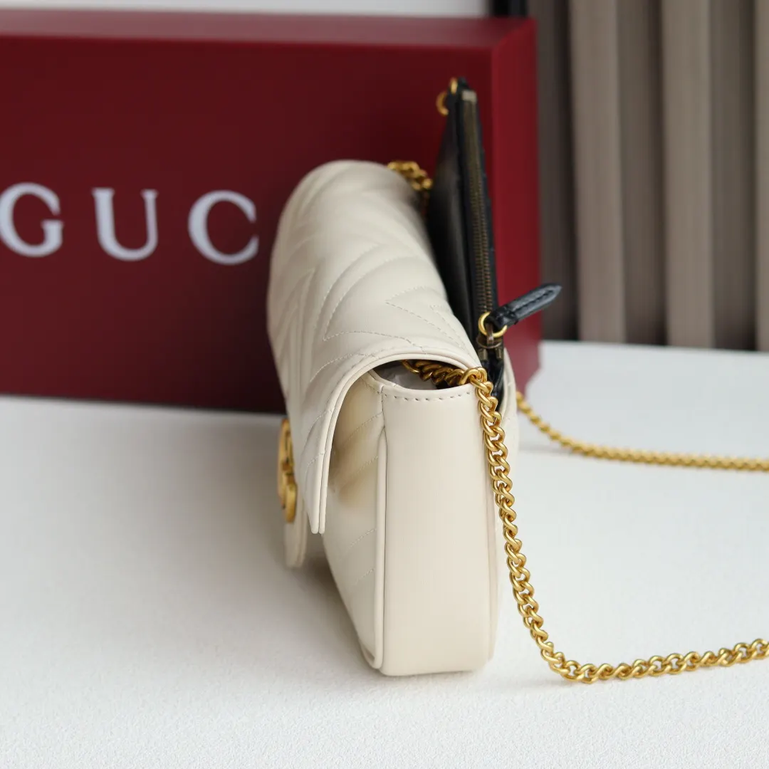 Gucci Marmont 牛皮 鏈條包 精致鏈條款