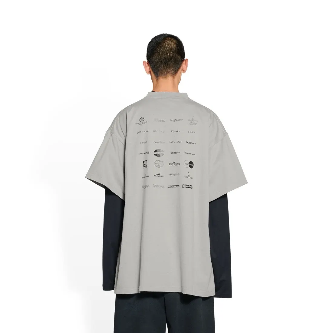 Balenciaga 纯棉 Logo 短袖T恤