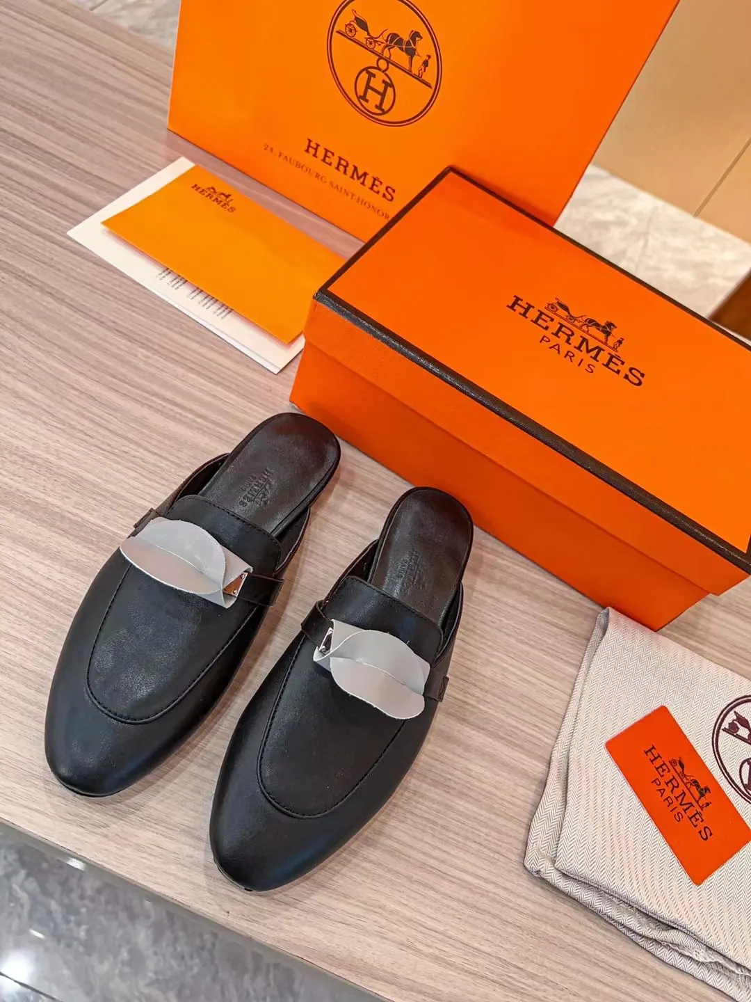 Hermès 小牛皮 拖鞋 凉鞋