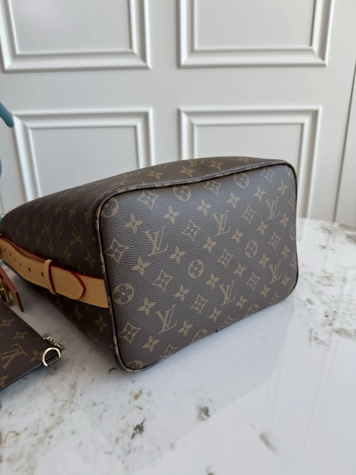 Monogram Organizer Pouch Travel Leather