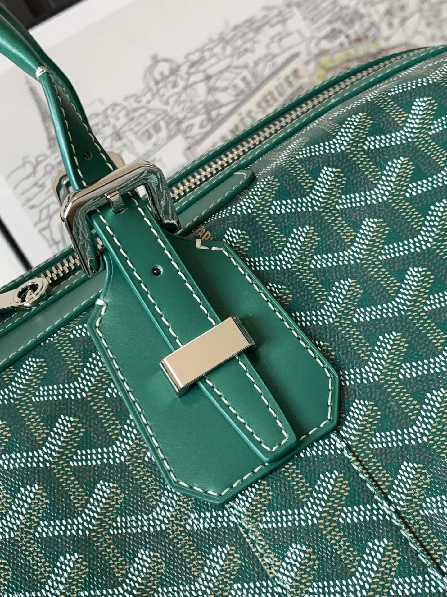 Goyard 綠色 它的提手可调节长度 可确保手提时的舒適度 并且开口两 旅行袋 大容量旅行款