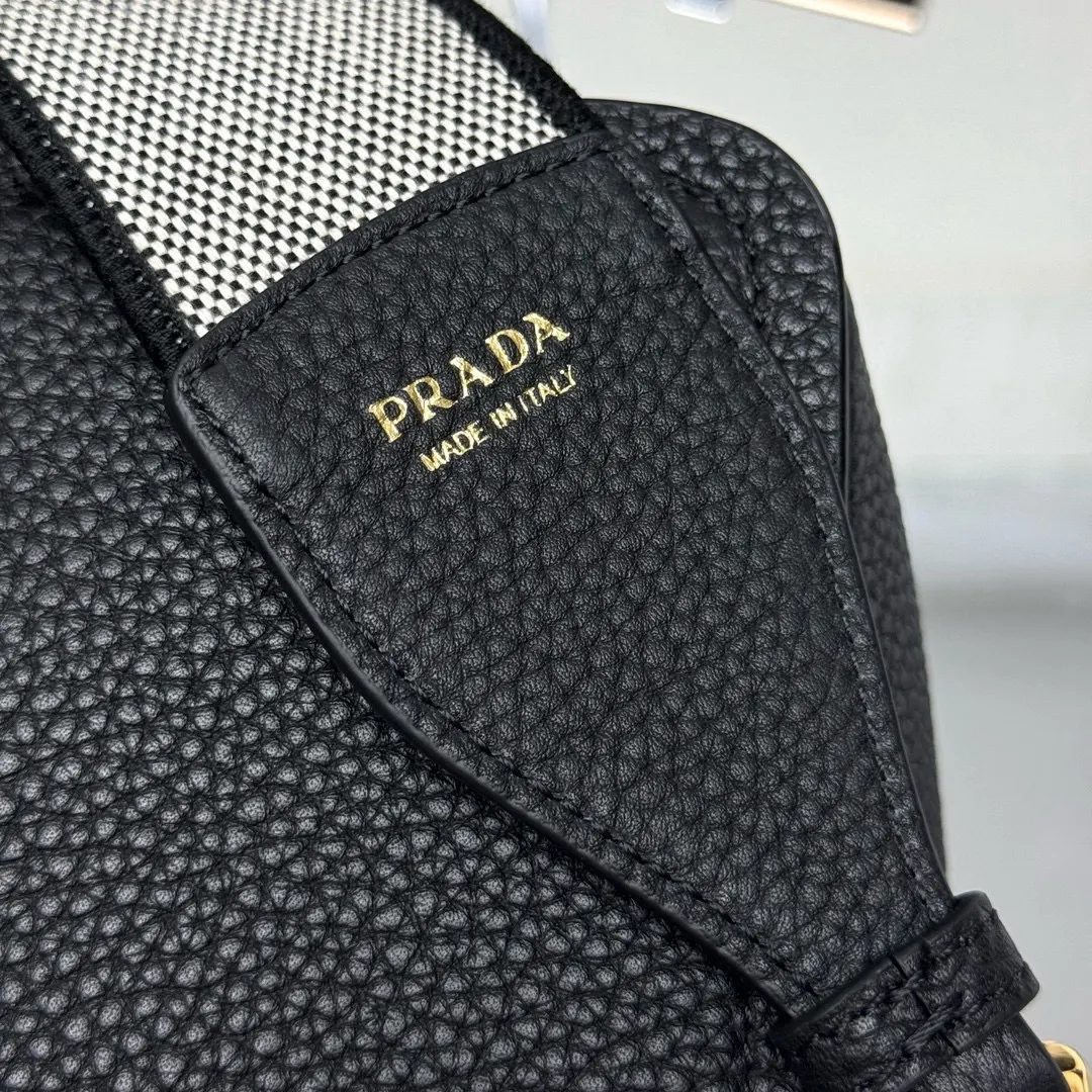 Prada Leather Backpack Logo Letter