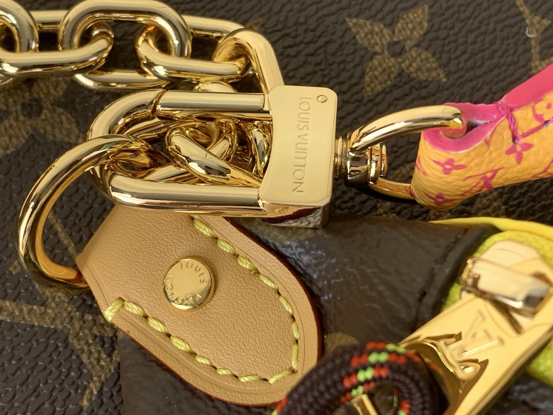 Louis Vuitton Yellow Monogram Belt Bag Casual Canvas