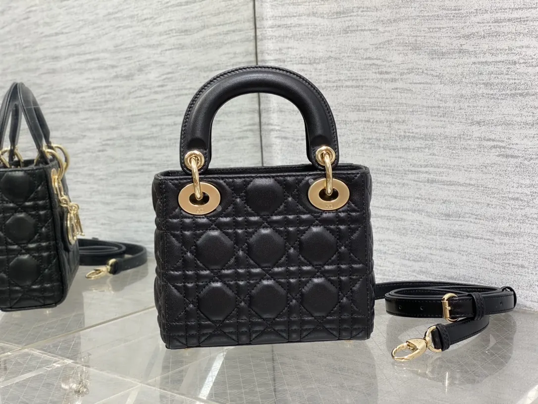 Dior Lady Dior Lady 黑色手袋 手提斜挎