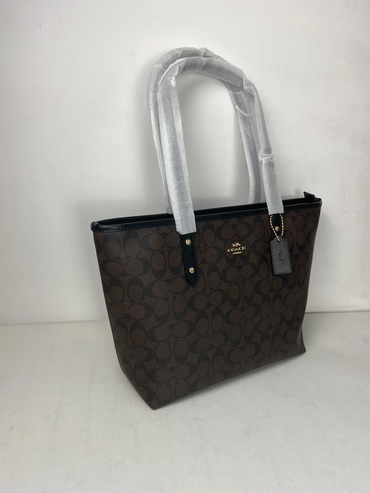 Monogram Tote Bag Leather