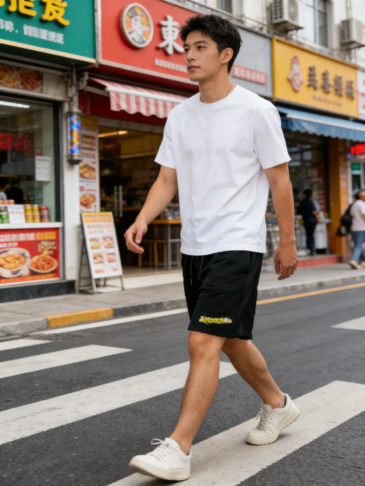 Balenciaga Black Cotton Logo Short Sleeve T-Shirt Loose