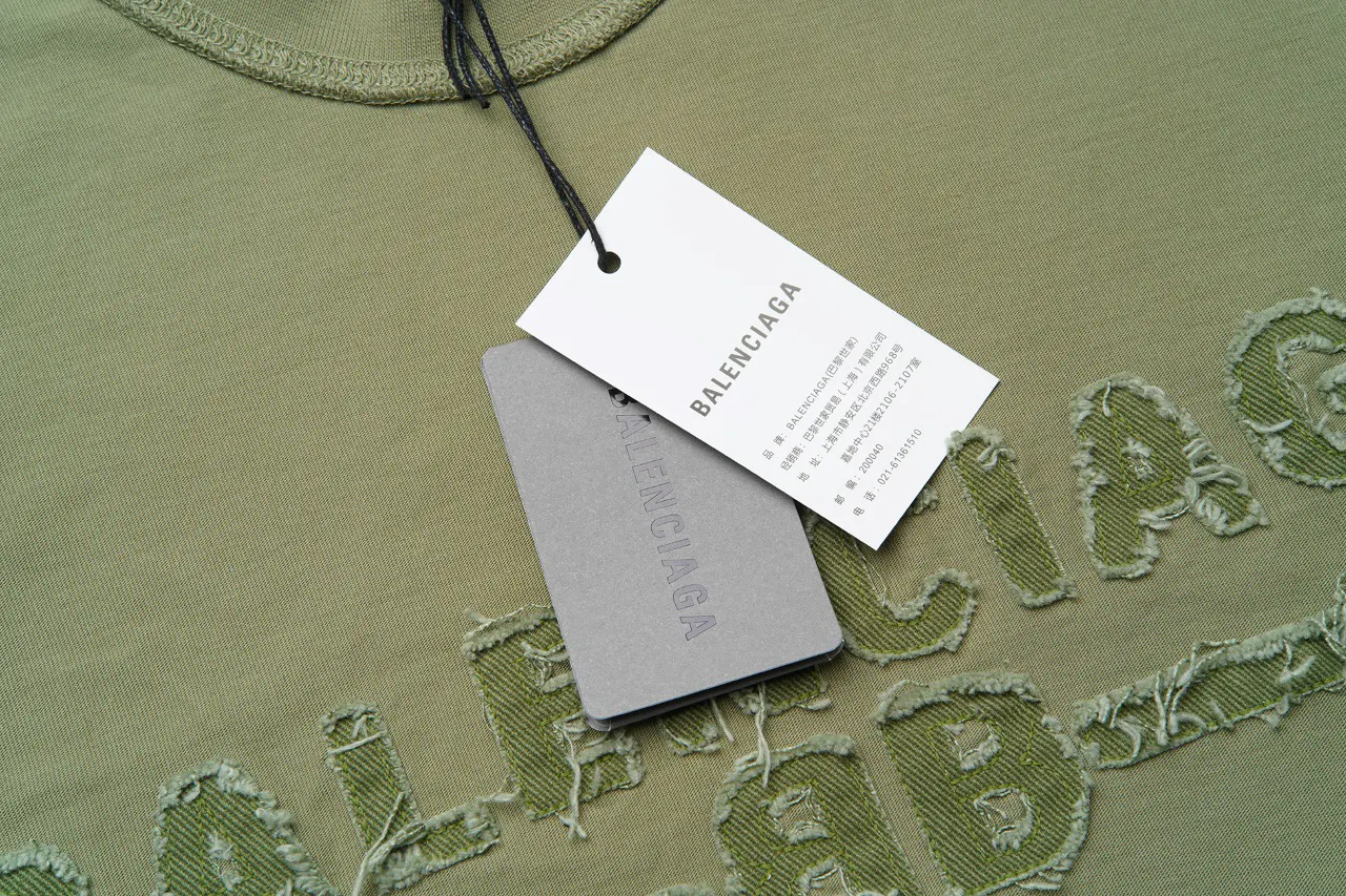 Balenciaga Logo 刺绣 短袖T恤