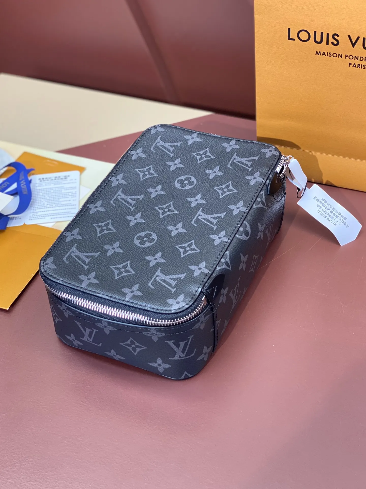 帆布 黑色花纹 收納包 旅行收納款