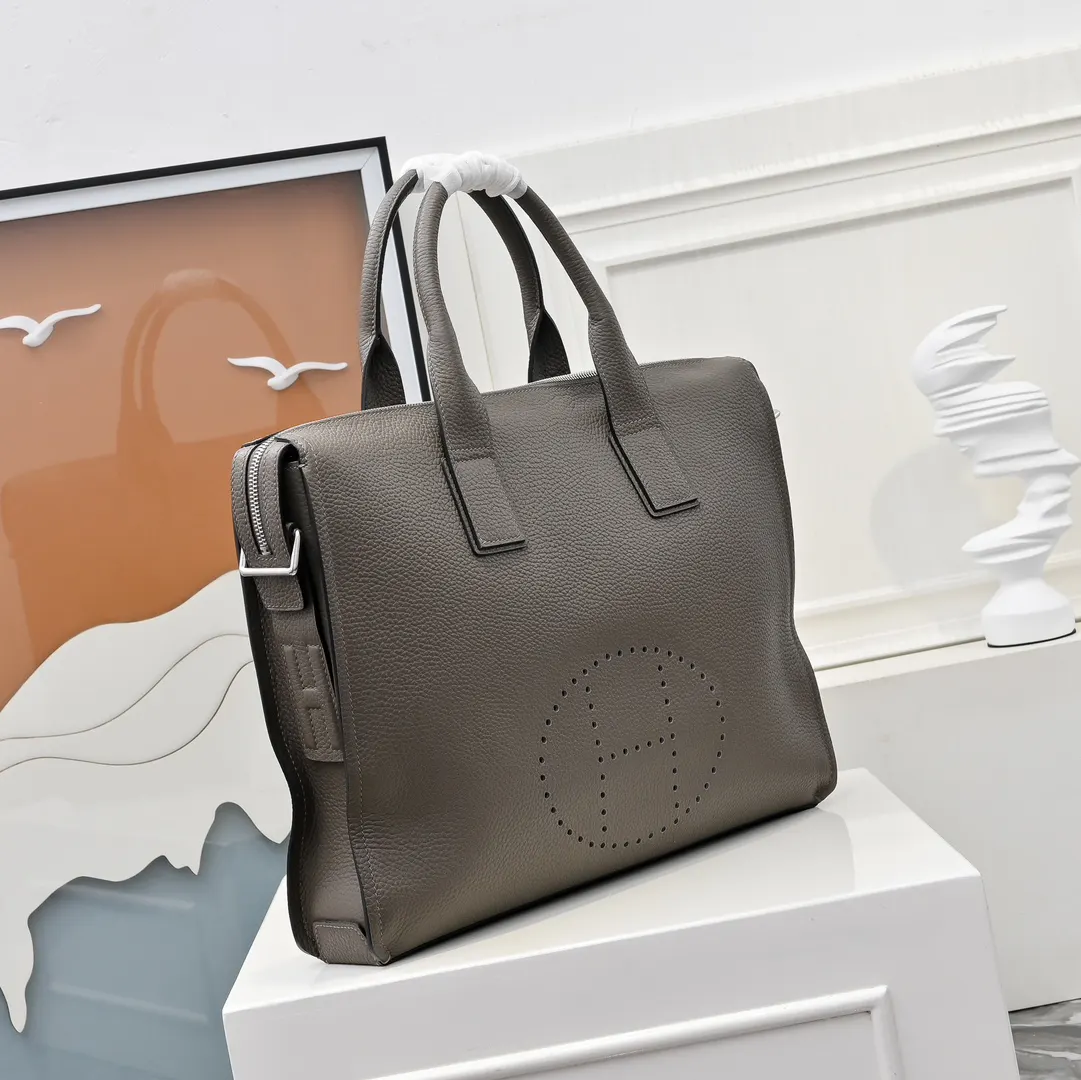 Hermes 牛皮 公文包 商務通勤款