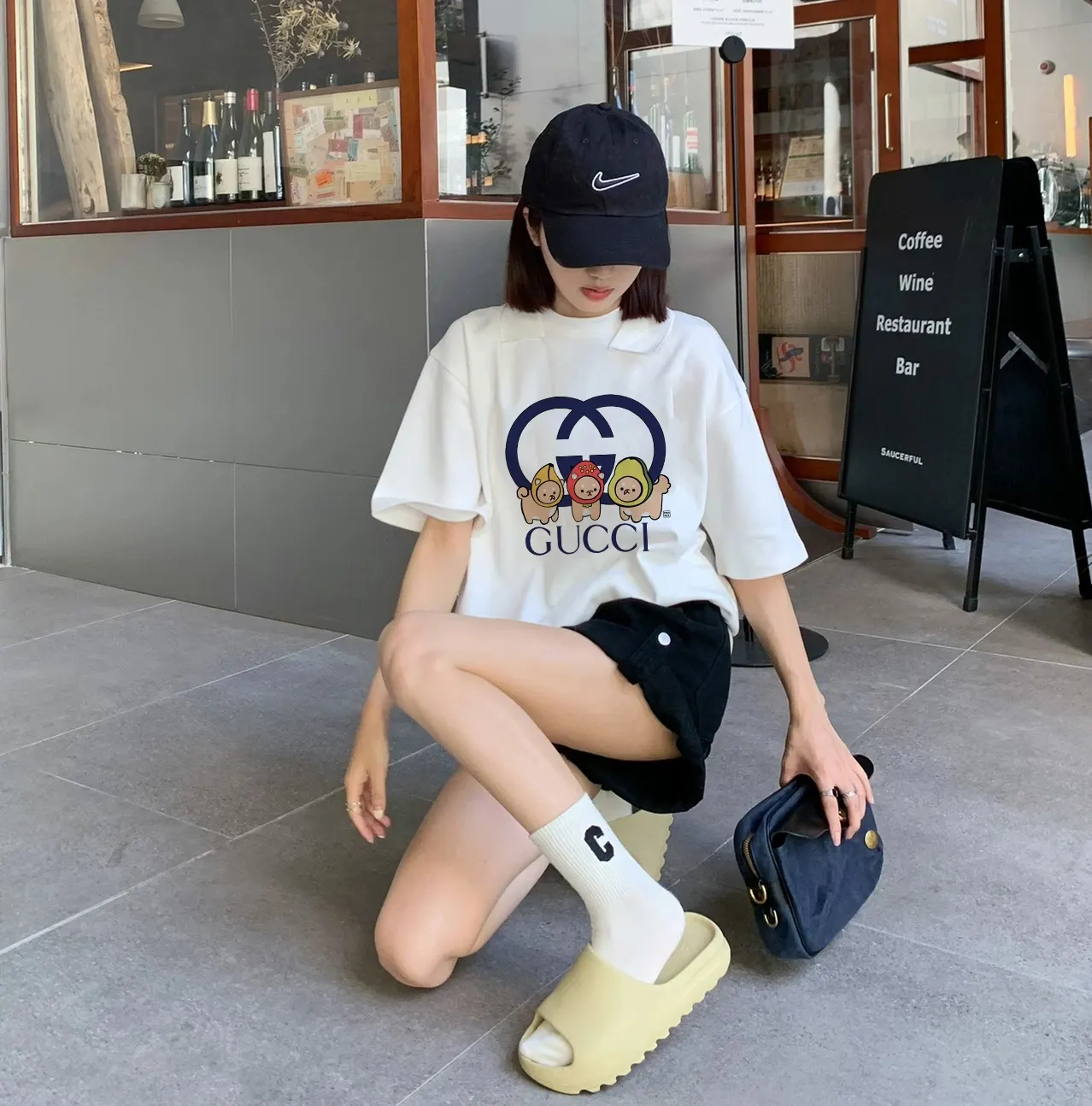 Gucci Logo印花短袖T恤