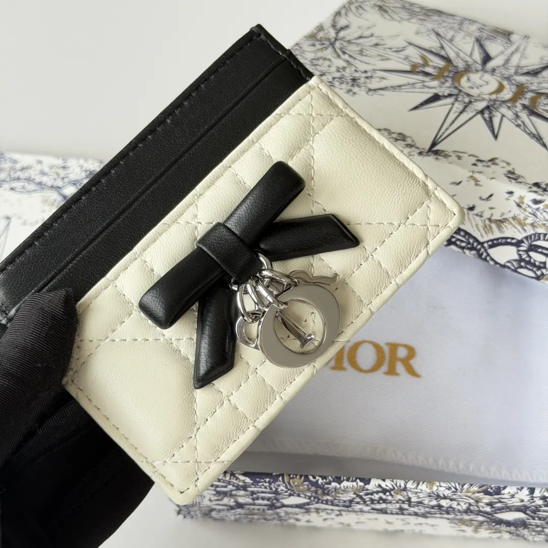 Dior 白色羊皮迷你化妆包 手拿收纳