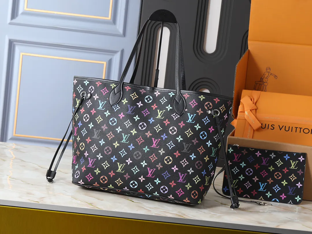 LV Neverfull 牛皮 收納包 旅行收納款