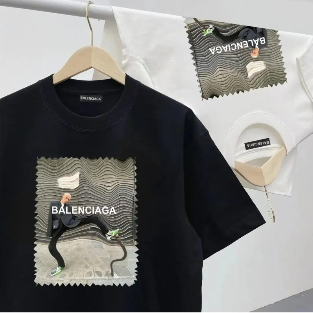 Balenciaga 纯棉 短袖T恤 街头休闲款