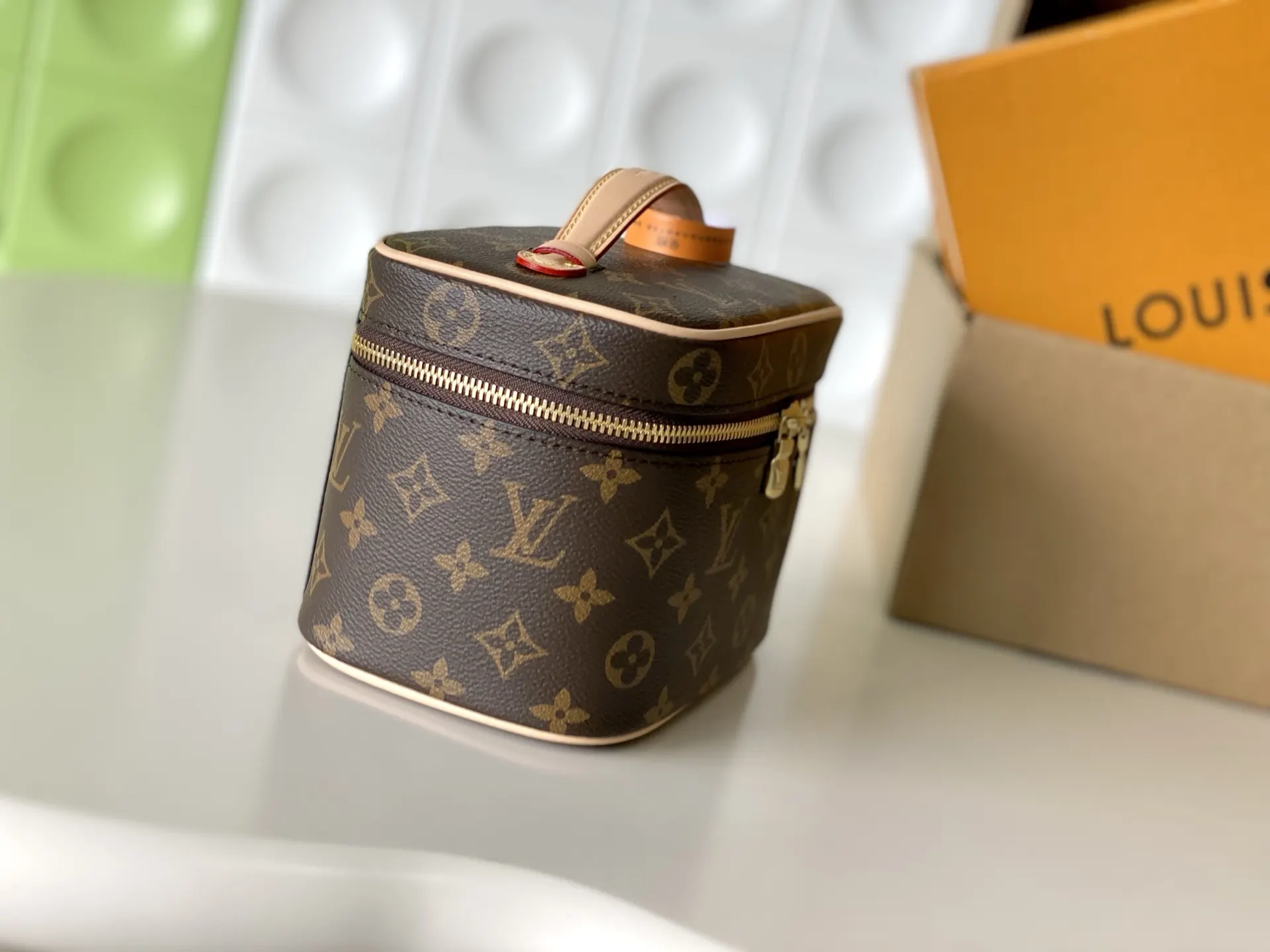 LV 老花 帆布 加强版 对柜 开发 全 手提包 通勤手提款