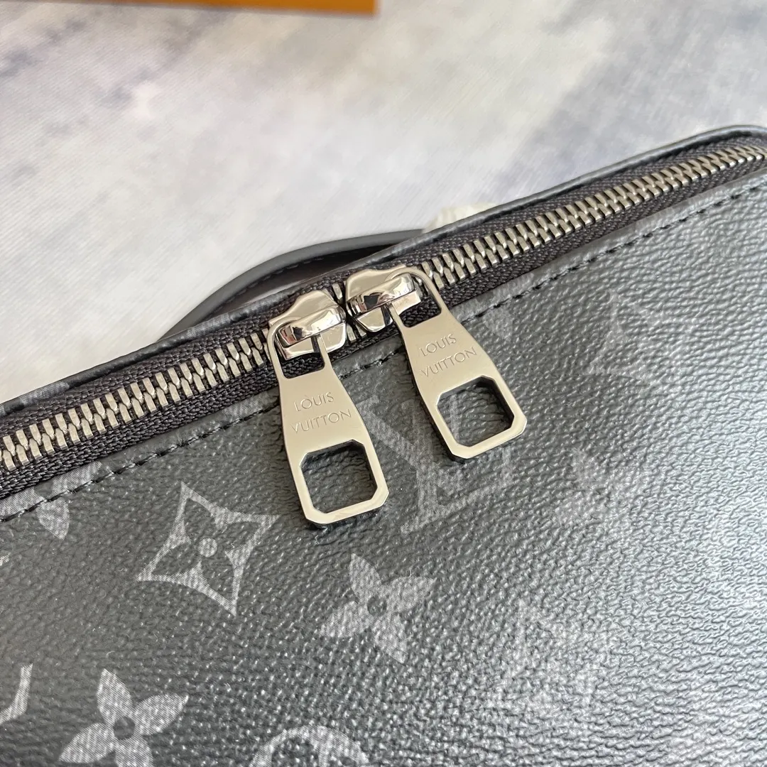 Monogram Organizer Pouch Travel Canvas