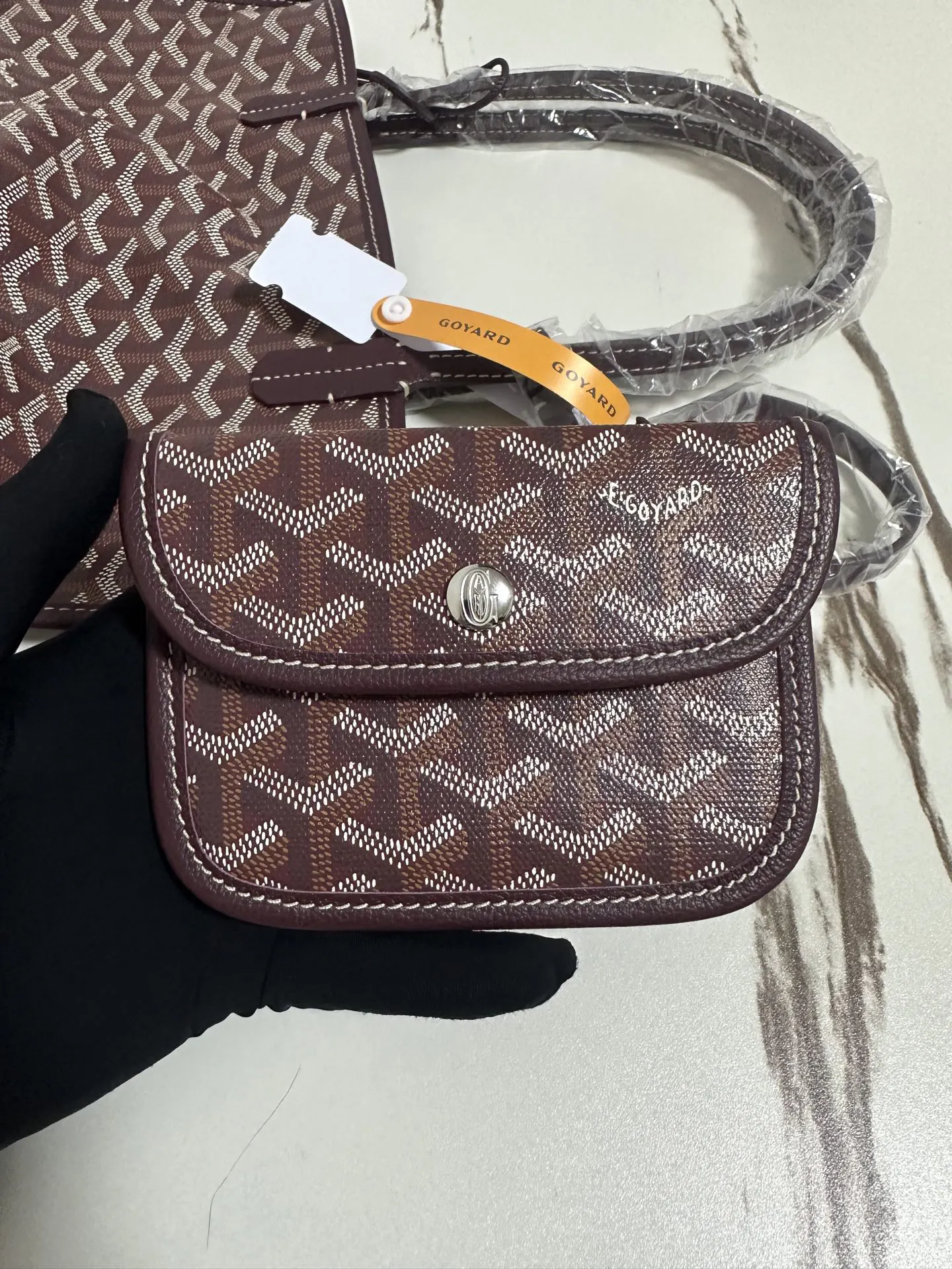 Goyard 红色 酒红 小牛皮 托特包 大容量托特款