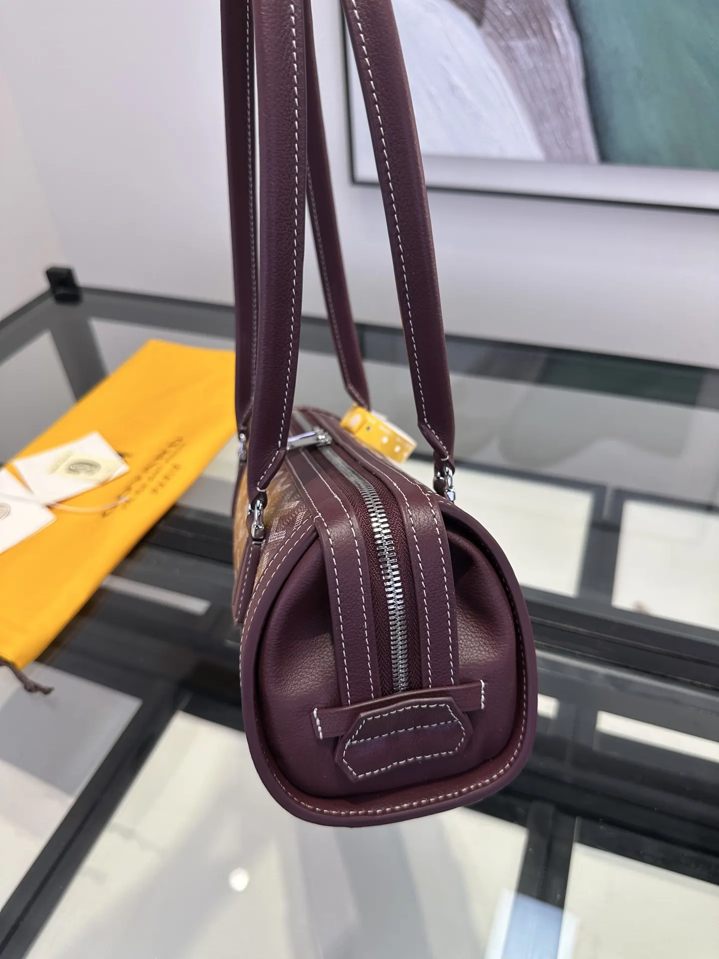 Goyard 酒红 手提随性 腋下时髦 轻松适 通勤约会各种场合 腋下包 复古腋下背款