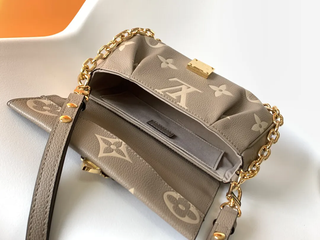 LV Favorite black and gray color scheme chain bag, shoulder crossbody model Image 7 LV Favorite black and gray color scheme chain bag, shoulder crossbody model Image 7