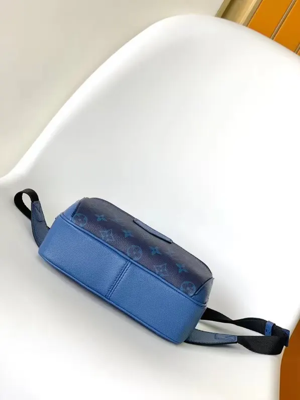 藍色 帆布 腰包 休閒腰包款