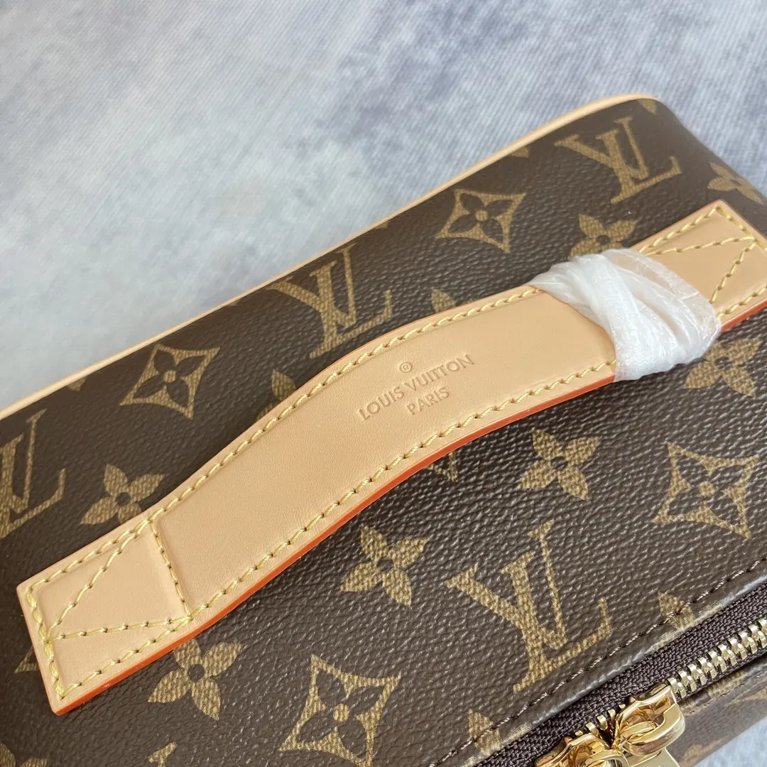 Monogram Organizer Pouch Travel Canvas