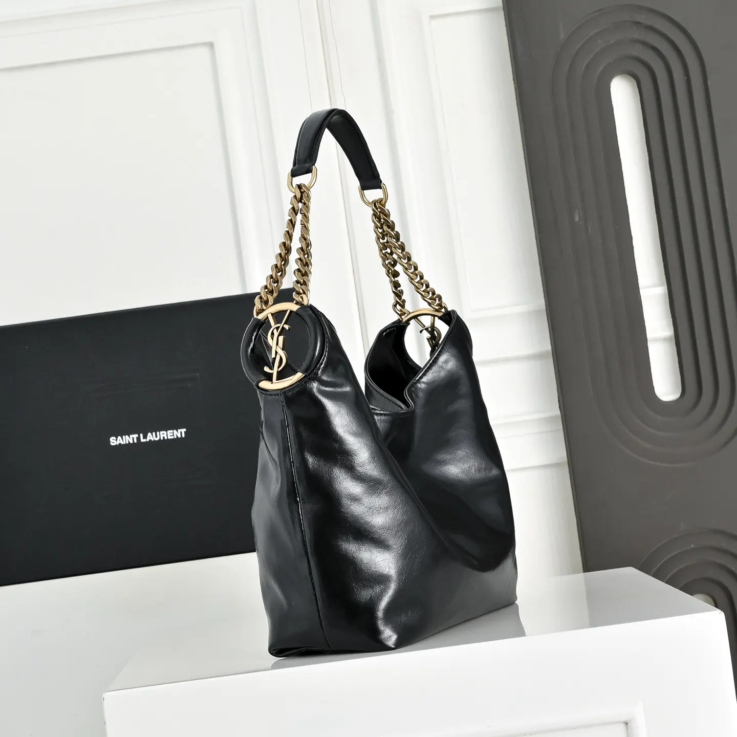 Black Hobo Shoulder Bag Vintage