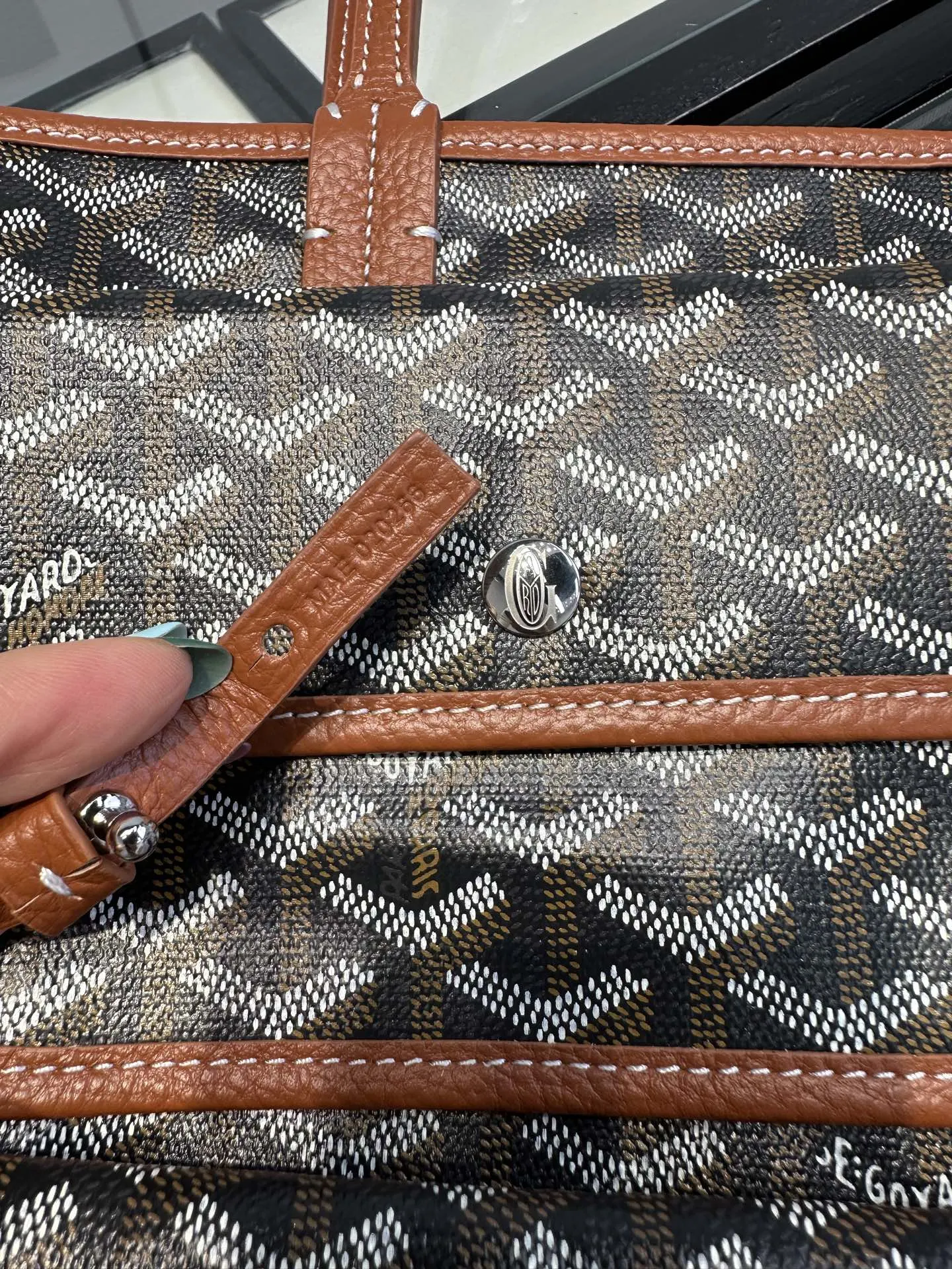 Goyard 棕色 皮革 收纳包 旅行收纳款