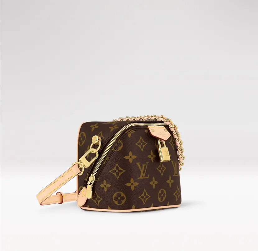 Monogram Chain Bag Leather