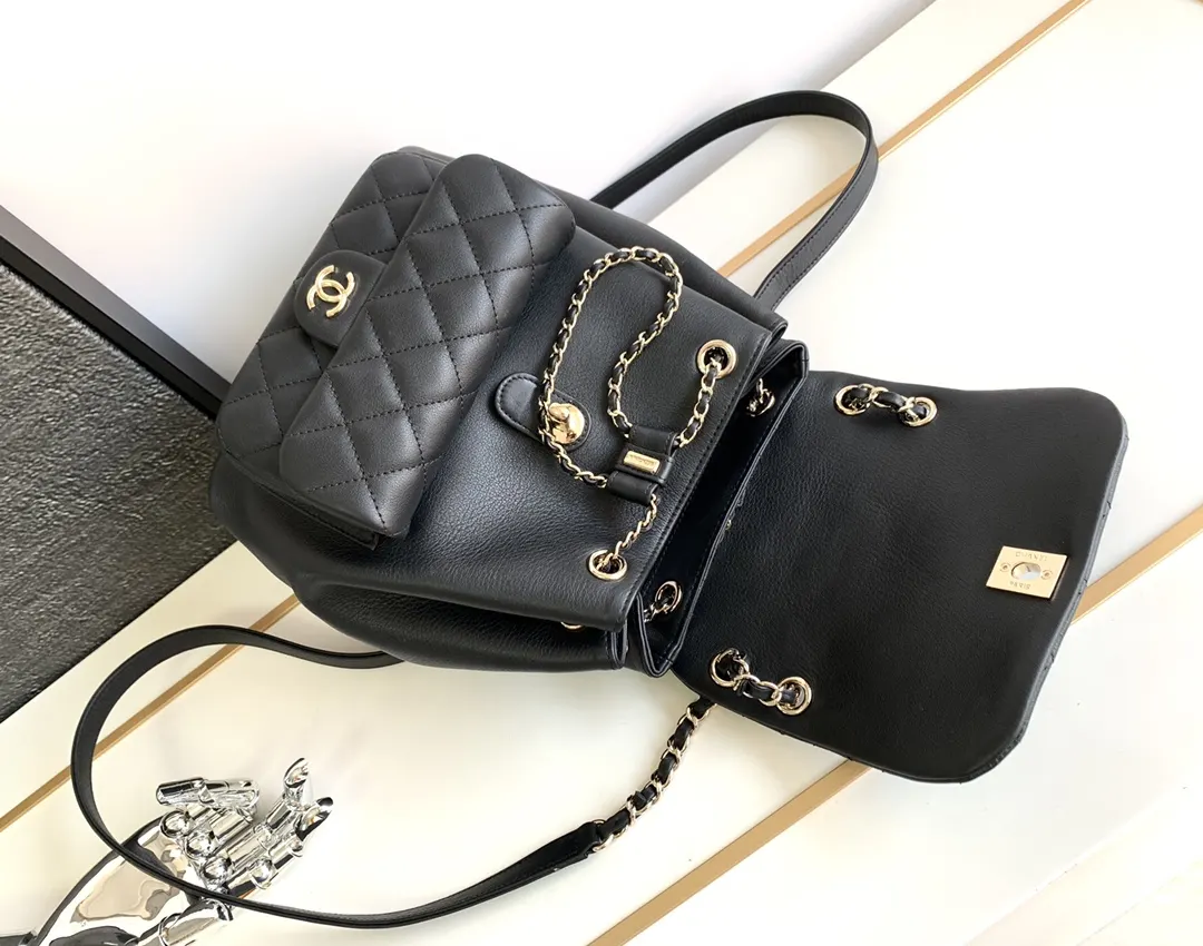 CHANEL 牛皮 雙肩包 实用雙肩款