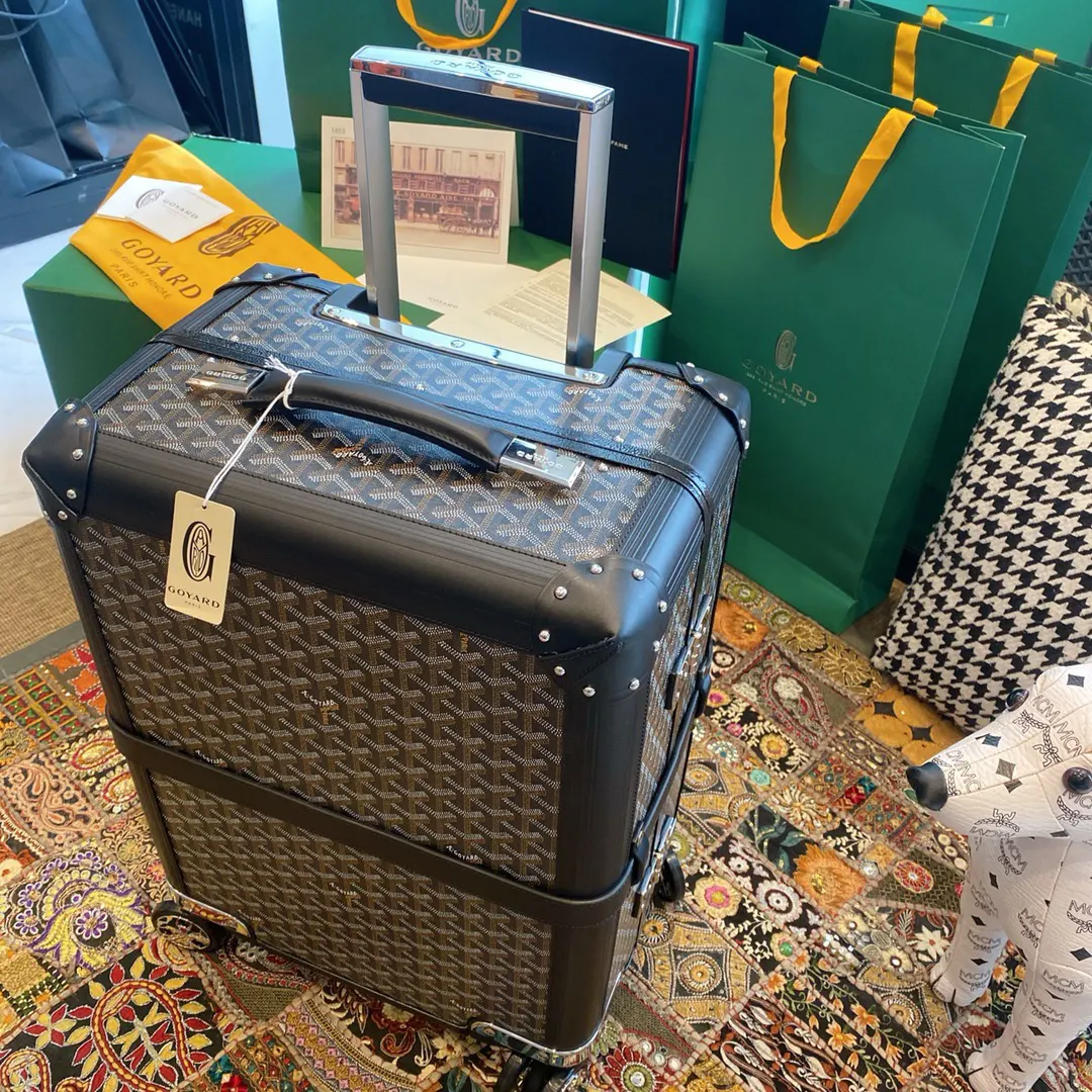 Goyard 黑色 白色 行李箱 旅行拉杆款 轻便出行款