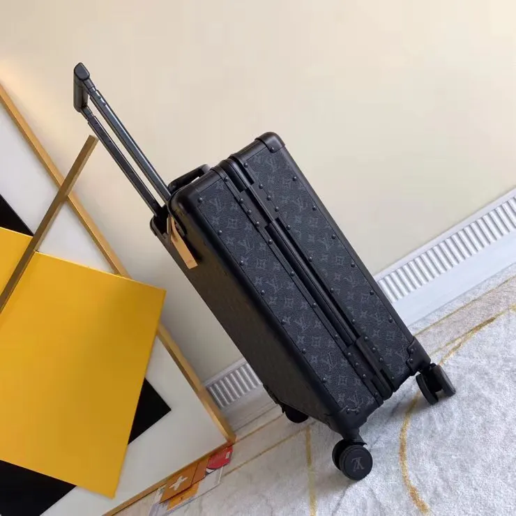 黑色 老花 v驴牌行李箱 拉杆箱 時尚新宠 復古 旅行拉杆款 輕便出行款