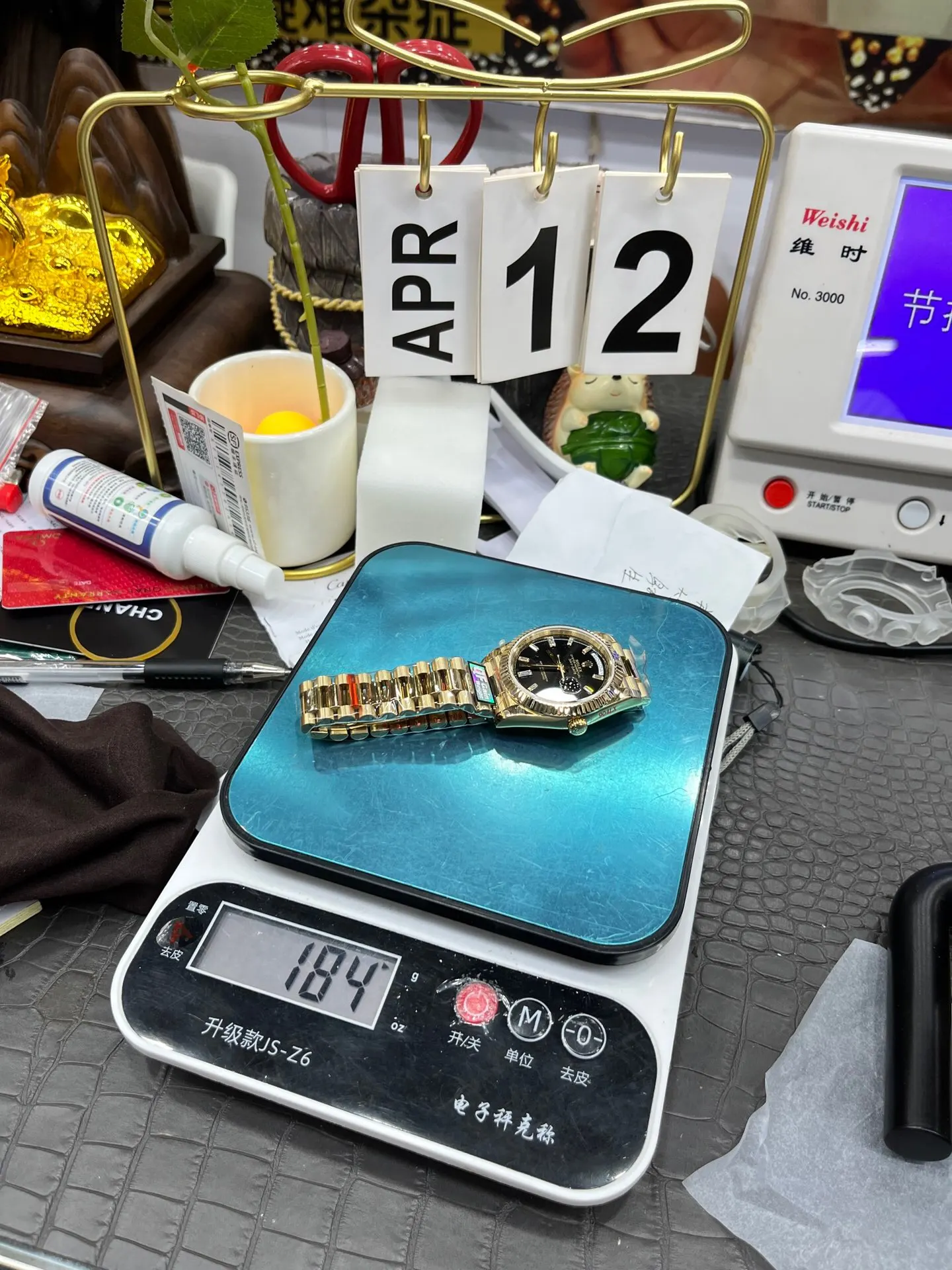Rolex QF劳力士黑冰糖 重 4克 手錶 經典腕表款(數字9) Rolex QF劳力士黑冰糖 重 4克 手錶 經典腕表款(數字9)