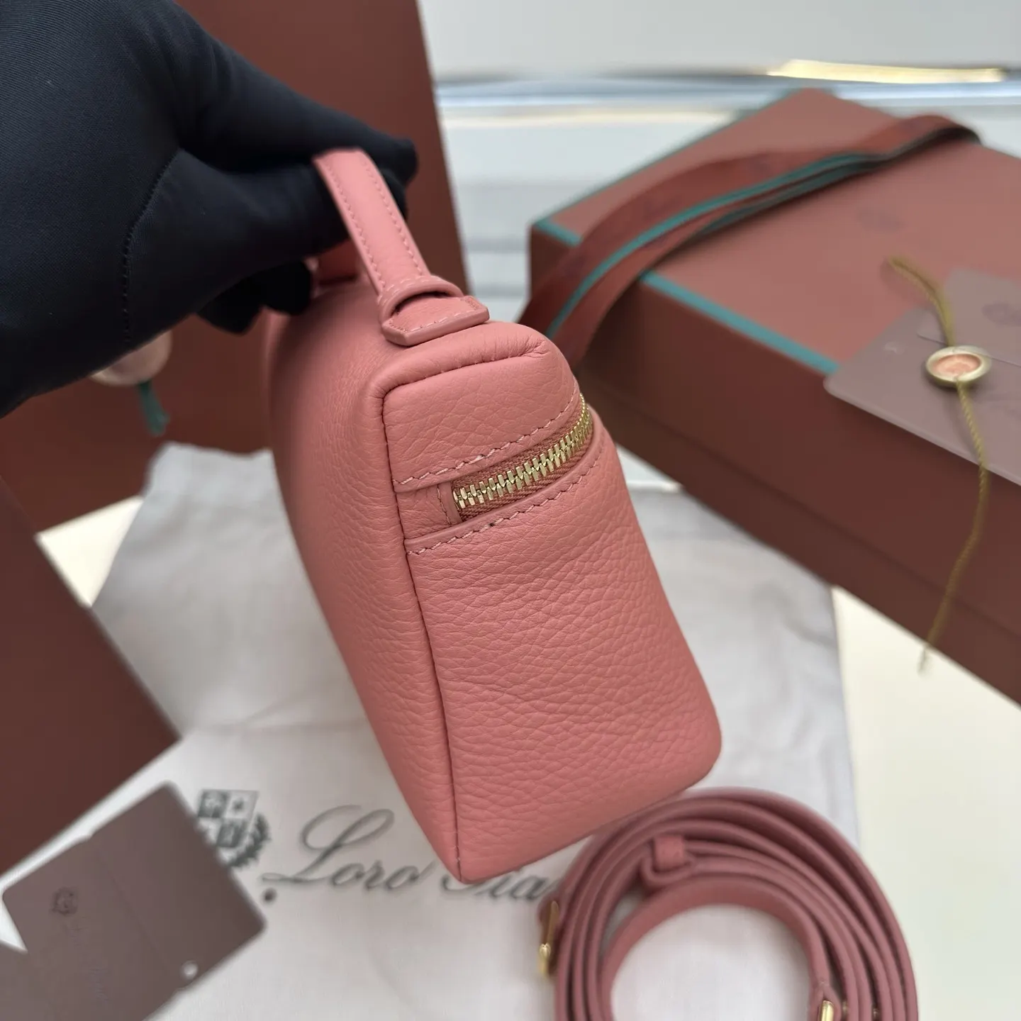 Red Crossbody Bag Lightweight Leather