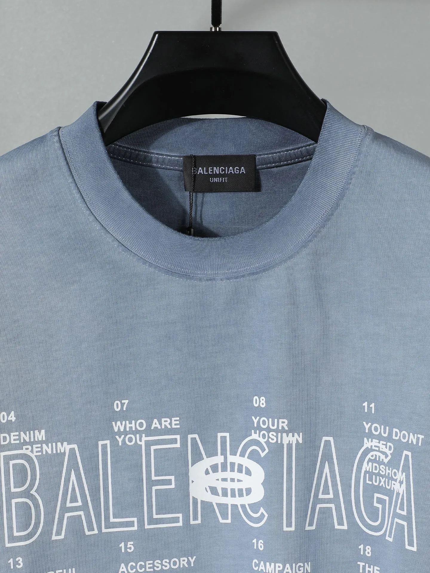 Balenciaga 26Ss Logo Letter Short Sleeve T-Shirt Street
