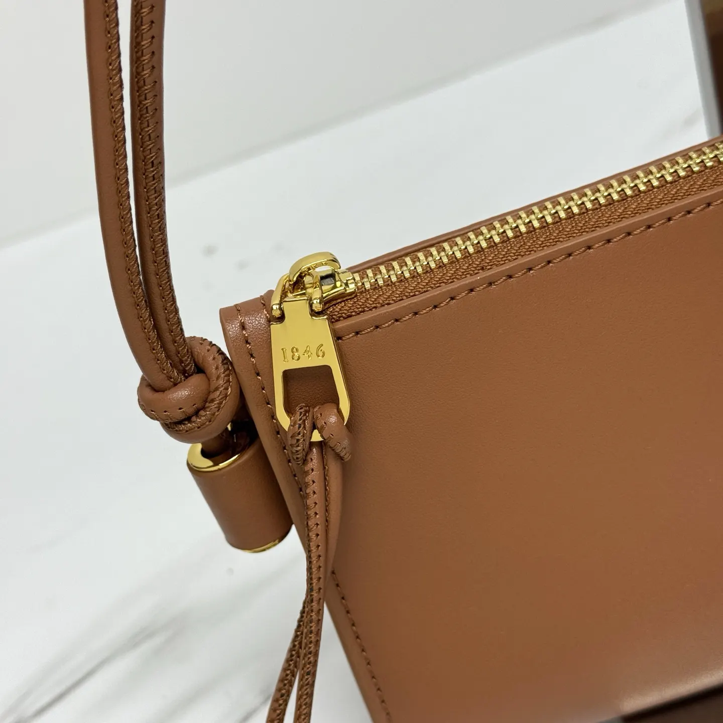 Gold Clutch Bag Leather