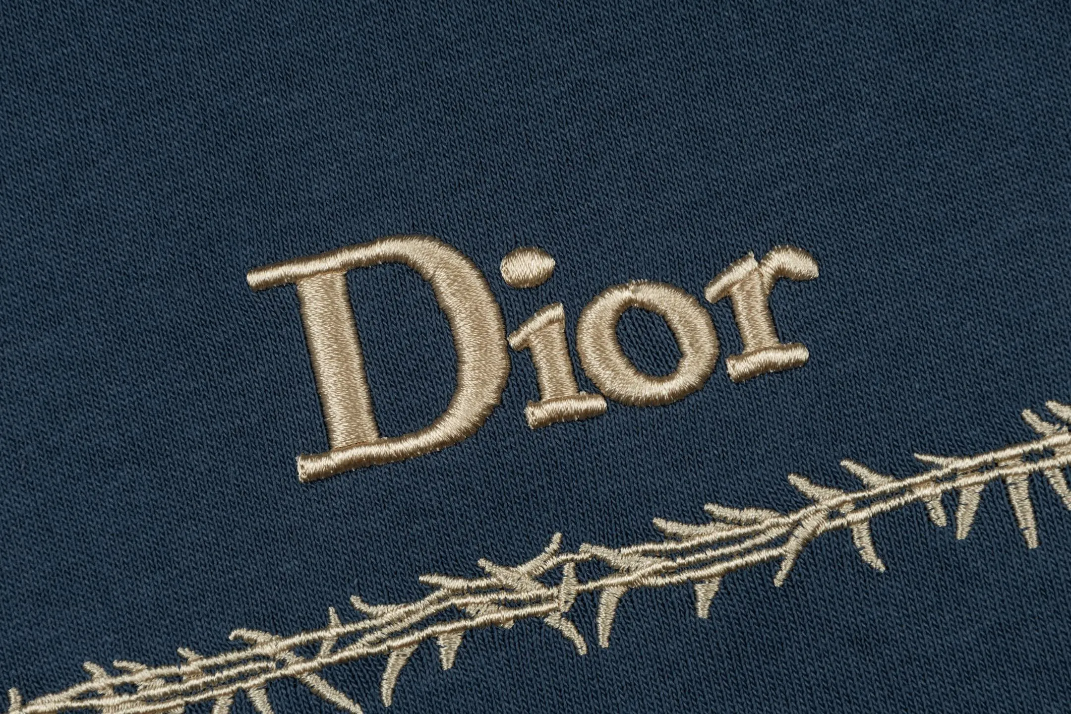 Dior Embroidery Short Sleeve T-Shirt