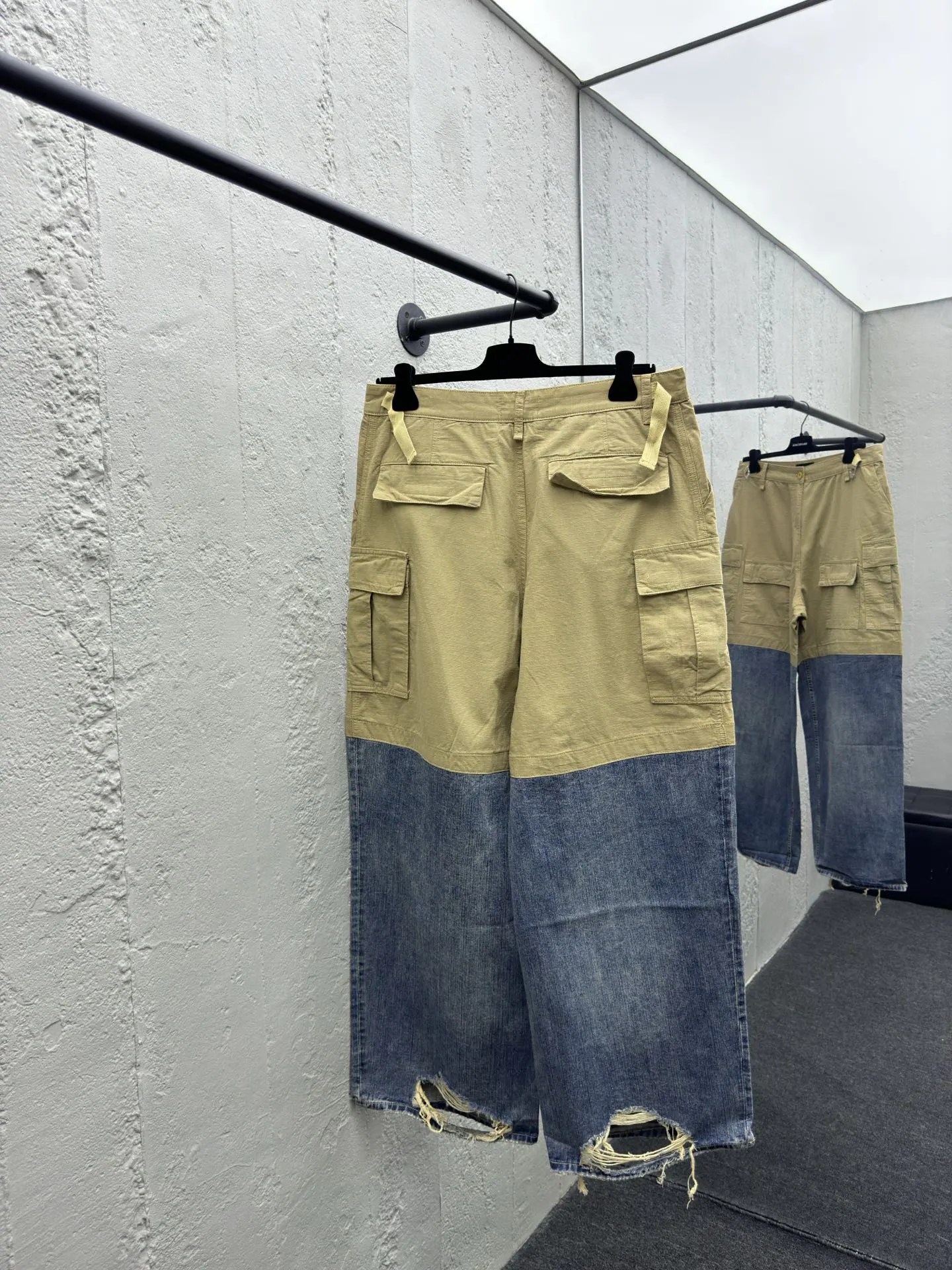 Balenciaga 拼色 牛仔裤 裤子