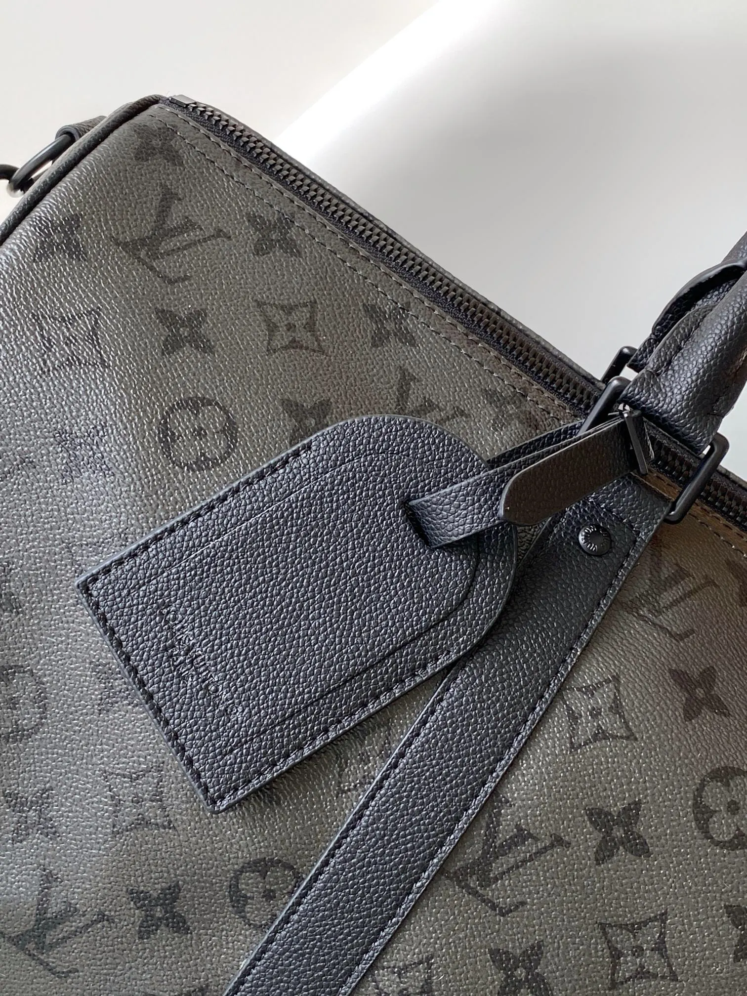 Keepall 灰色 牛皮 旅行包 大容量旅行款