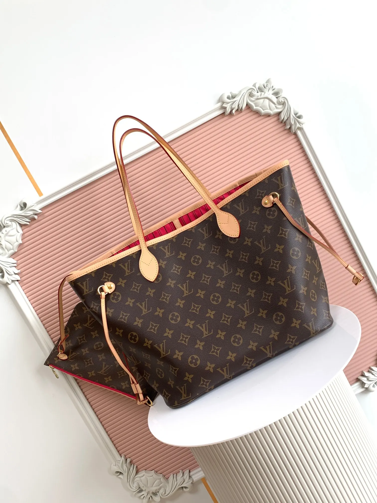 Neverfull 牛皮 托特包 大容量托特款