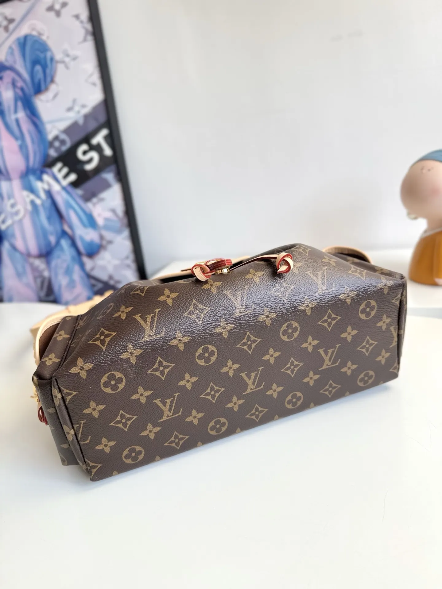 LV 帆布 双肩包 实用双肩款