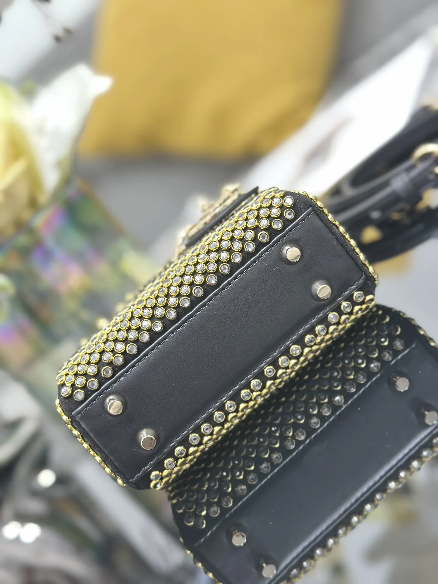 Dior Black Gold Chain Bag