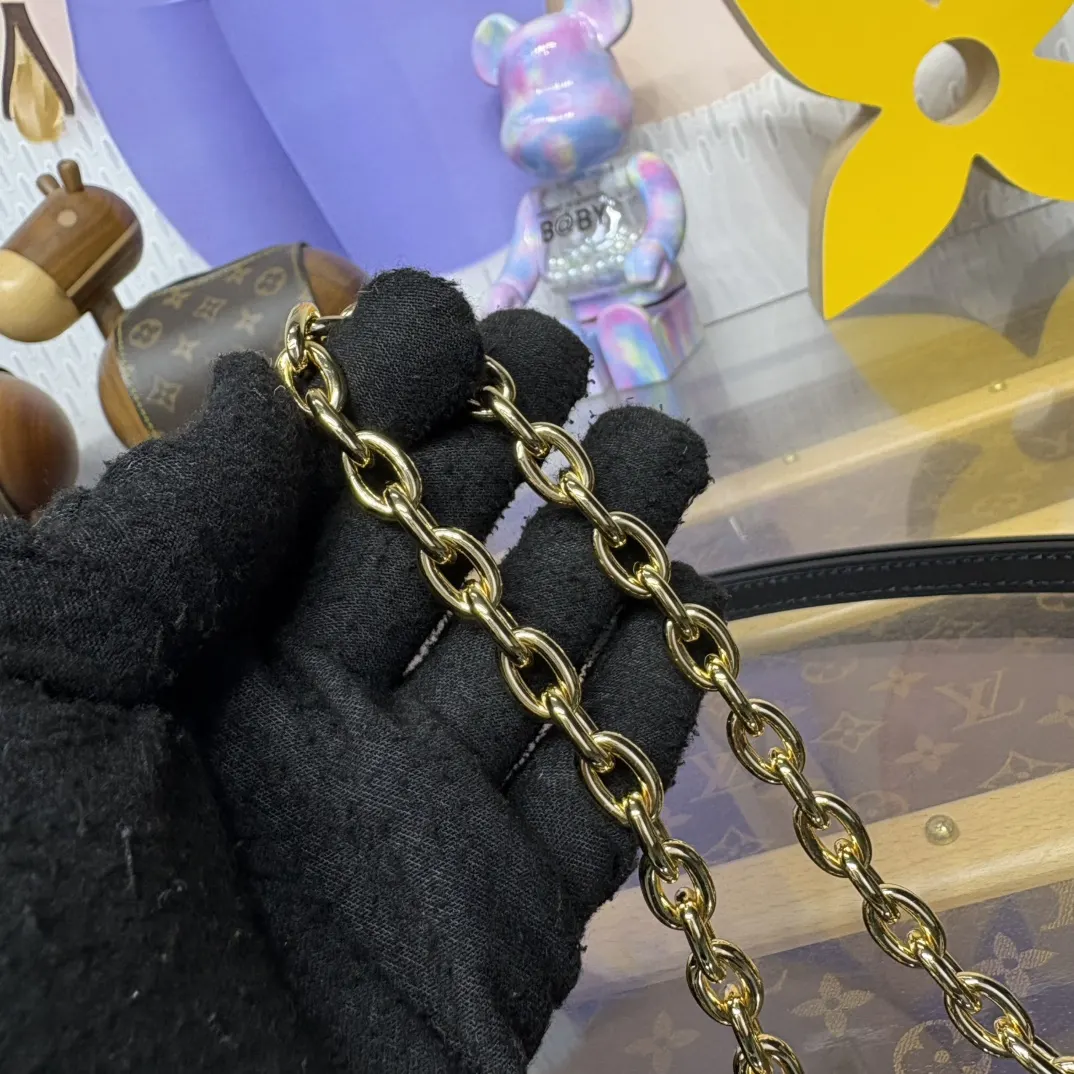 老花 帆布 老花 黄花 Wallet 链条包 精致链条款