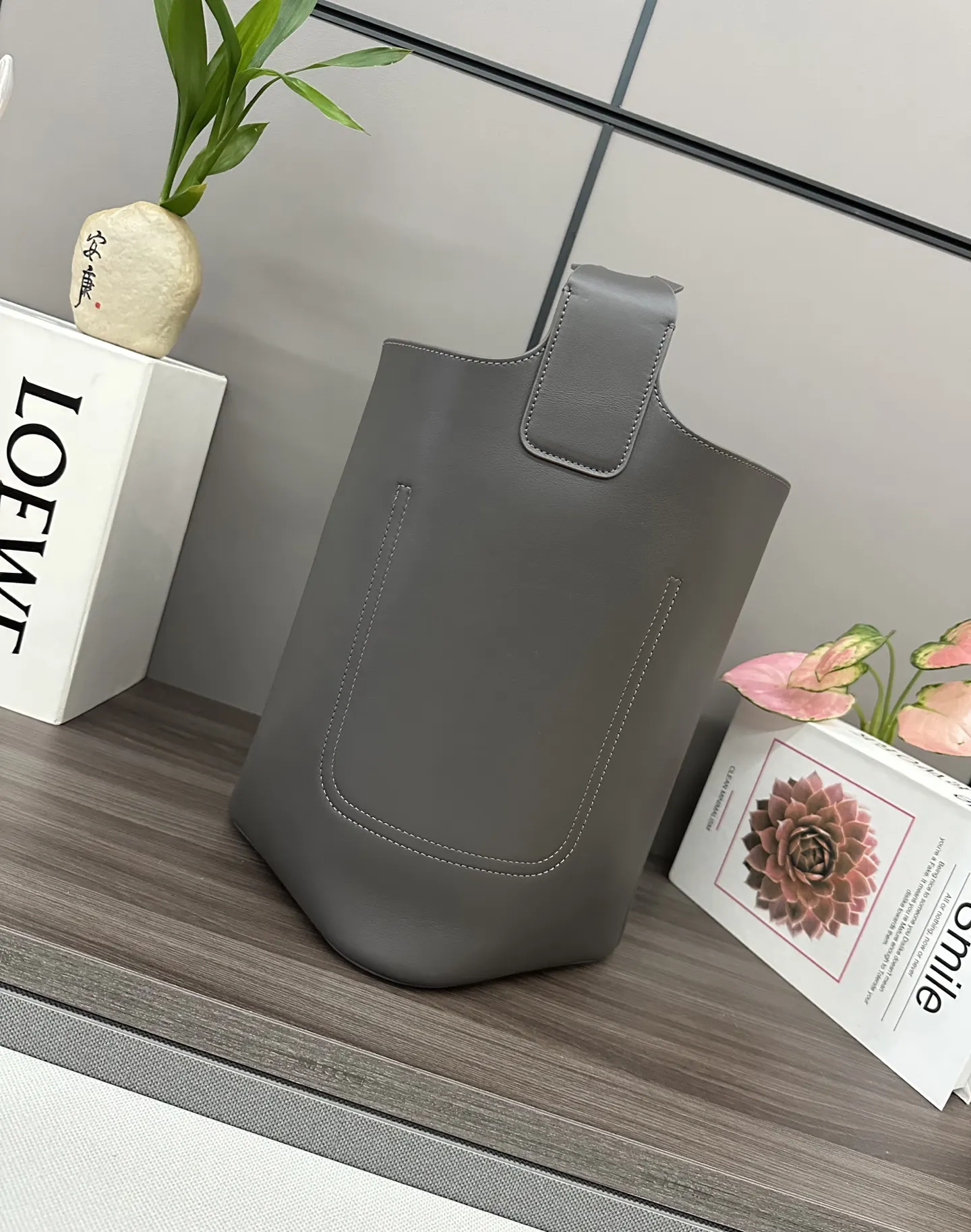 Bucket Bag Casual Leather