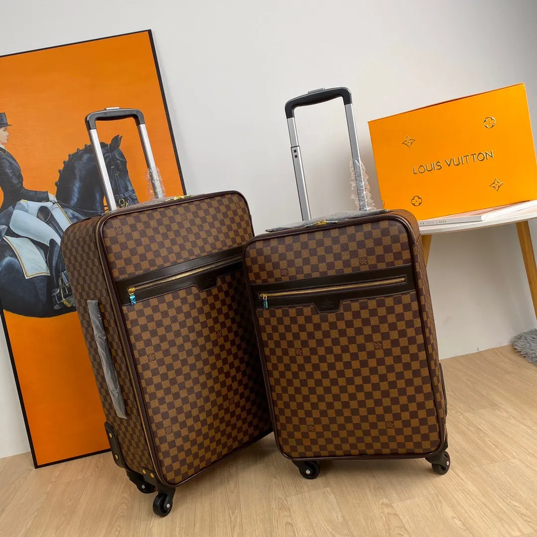 Louis Vuitton Black Monogram Suitcase Travel Lightweight Canvas