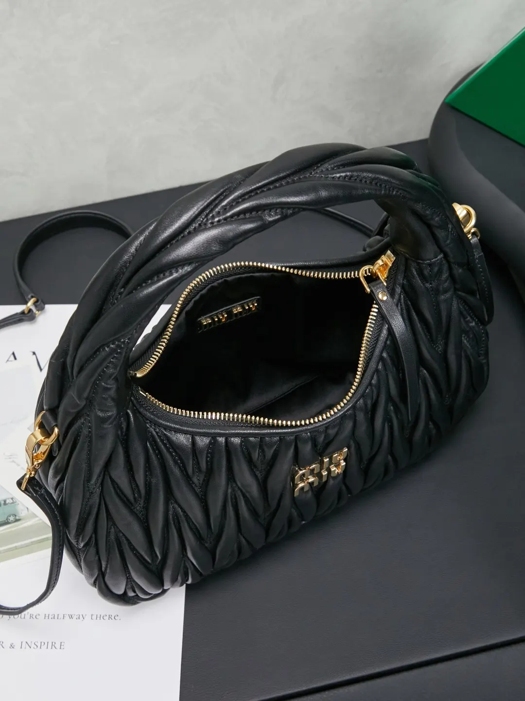 Miu 羊皮 手提包 通勤手提款